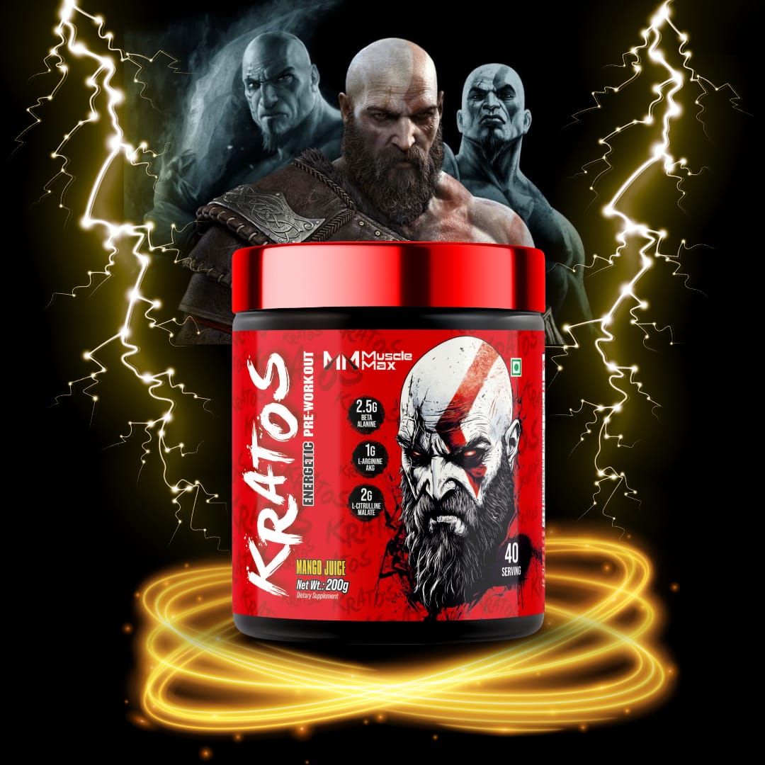 KRATOS ENERGETIC PRE-WORKOUT , 40-SERVINGS, (200G)