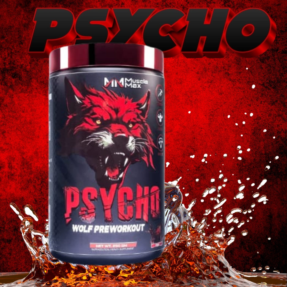 PSYCHO WOLF PRE-WORKOUT, 50SERVINGS, 250G,