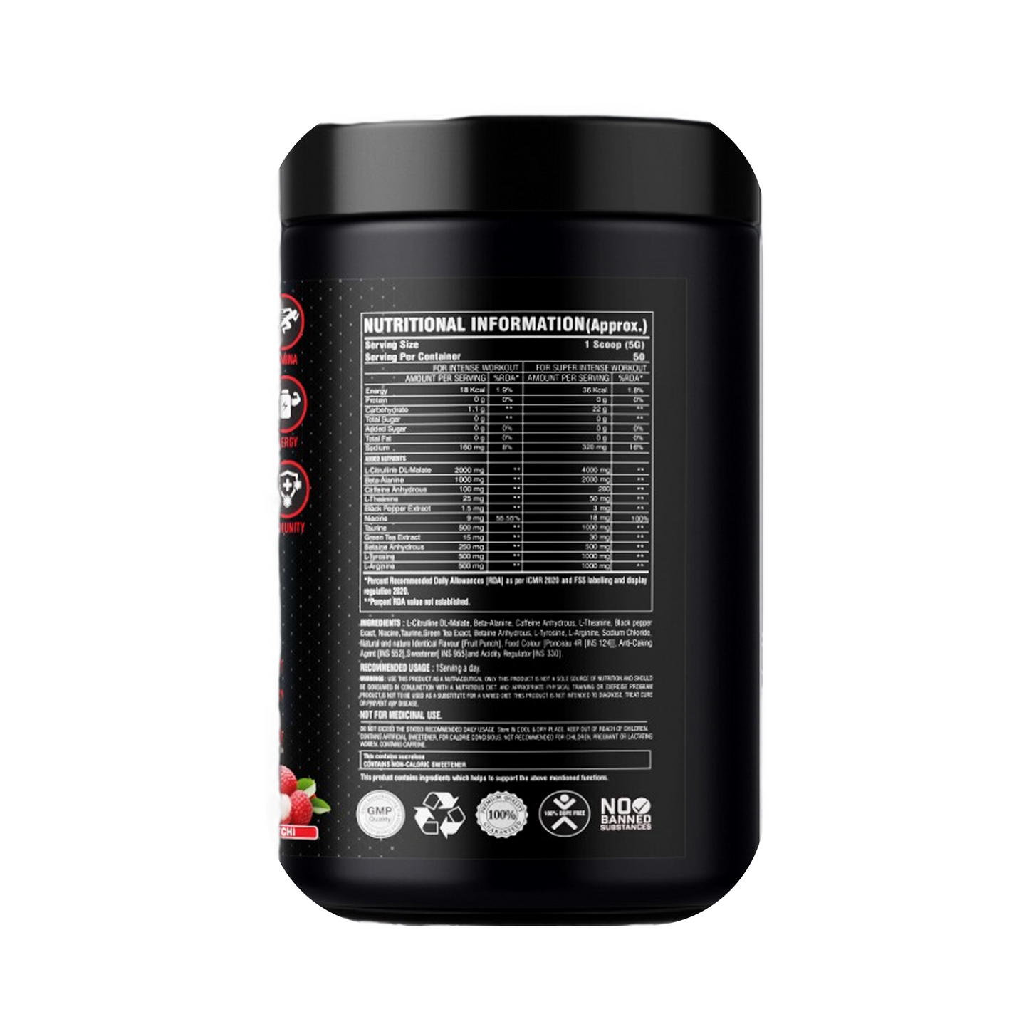 PSYCHO WOLF PRE-WORKOUT, 50SERVINGS, 250G,
