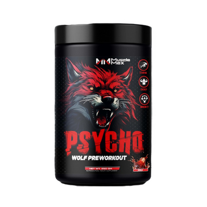 PSYCHO WOLF PRE-WORKOUT, 50SERVINGS, 250G,