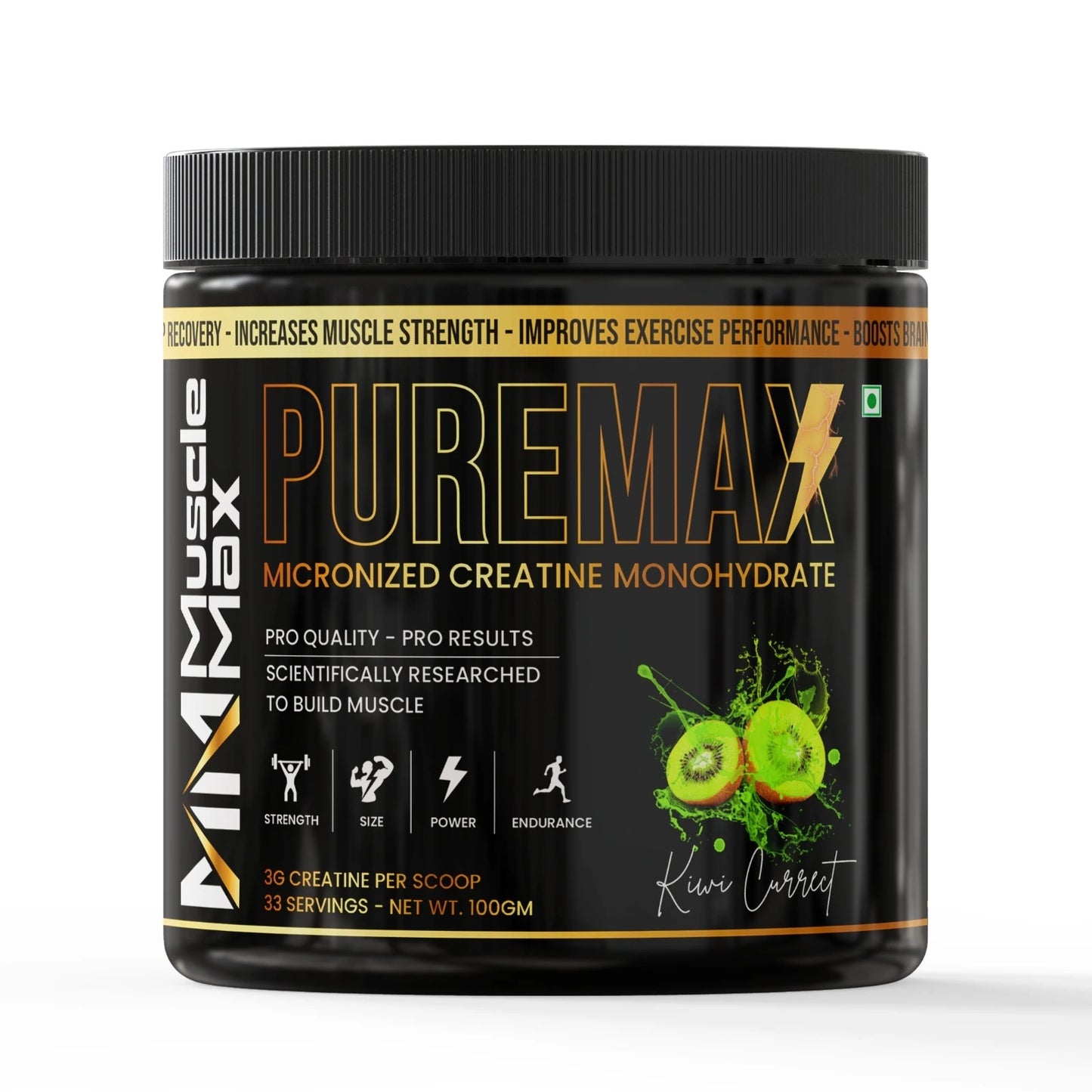 PUREMAX MICRONIZED CREATINE MONOHYDRATE 100G .. 33SERVING