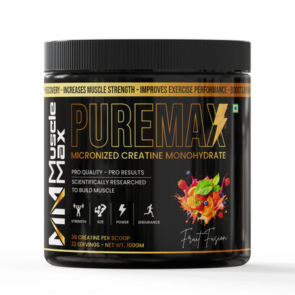 PUREMAX MICRONIZED CREATINE MONOHYDRATE 100G .. 33SERVING