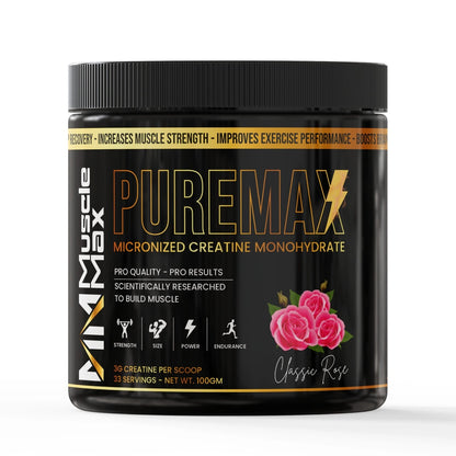 PUREMAX MICRONIZED CREATINE MONOHYDRATE 100G .. 33SERVING