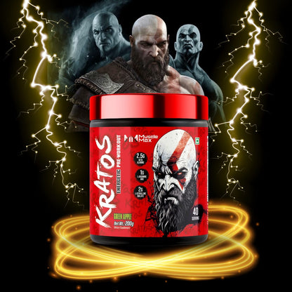 KRATOS ENERGETIC PRE-WORKOUT , 40-SERVINGS, (200G)
