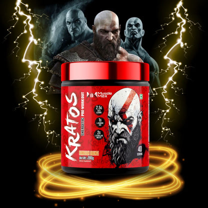 KRATOS ENERGETIC PRE-WORKOUT , 40-SERVINGS, (200G)