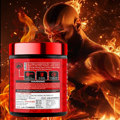 KRATOS ENERGETIC PRE-WORKOUT , 40-SERVINGS, (200G)